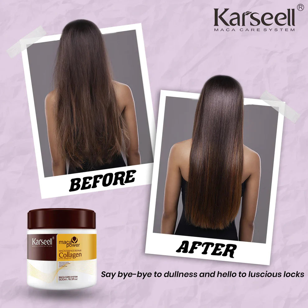 Karseell™ Collagen Hair Mask For Dry Damaged & All Hair Types - 500ml
